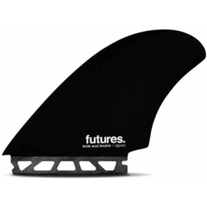 2024 Futures Machado Honeycomb Quad Surfboard Flossen FHCMACHQ - Rot / Black